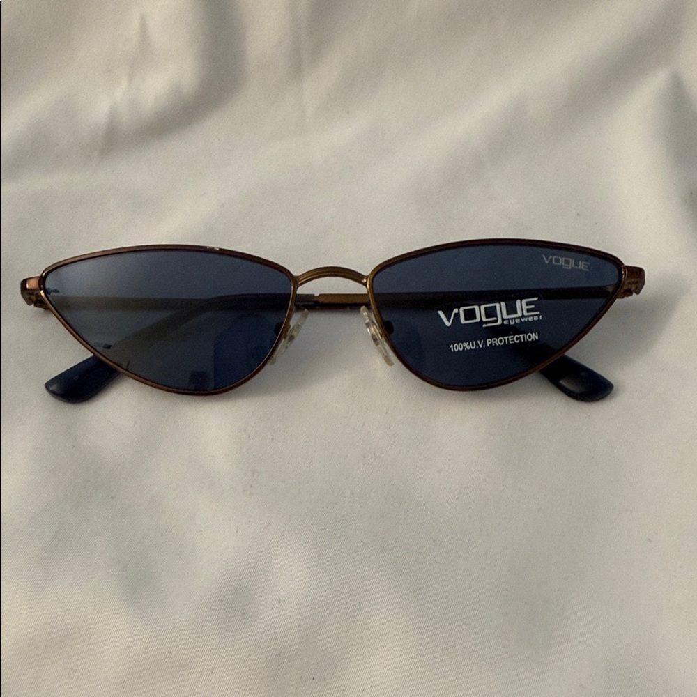 Vogue Women's Sunglasses - Dark Blue and Brown